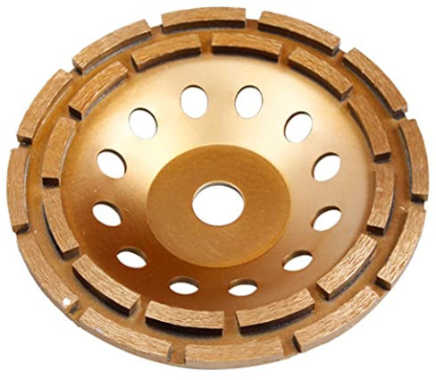BomDog Meule À Double Rangée, 230Mm, Diamant, Béton, Pierre, Disque de Polissage, Meule En Pierre