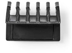 Kabelmanagement | Kabelclip | Click & Go | 2 Stück | Maximale Kabelstärke: 5 mm | Polypropylen | Schwarz