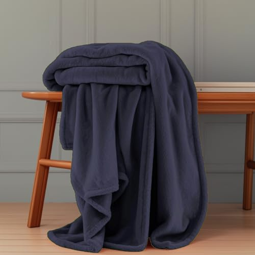GOUTUI Decke Sofa Kuscheldecke 80 x 260 cm Weich/Warm/Flauschig Sofadecken Falten Beständig/Anti-Verfärben für Sofa Schlafzimmer, Dunkelgrau