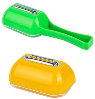 Schäler mit Auffangbehälter,Gemüseschäler mit Auffangbehälter,Obstentferner für die Küche - 2er-Set Maisschäler, Obst- und Gemüseschäler, Küchengurkenschäler für Kartoffeln, Karotten