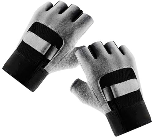 Happyyami Fahrradhandschuhe Halbfinger Für Herren Fitness-trainingshandschuhe Mit Anti-rutsch-Eigenschaften Atmungsaktive Gewichtheberhandschuhe Für Outdoor-sportaktivitäten