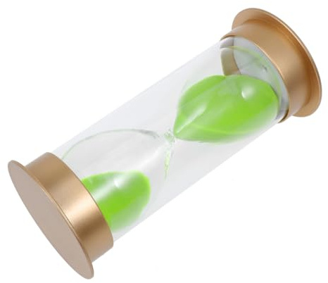 LABRIMP Sabbia Moderno Antiurto da Minuti con e Sabbia Verde Timer Decorativo e Ufficio per Insegnare AI Lavarsi Denti