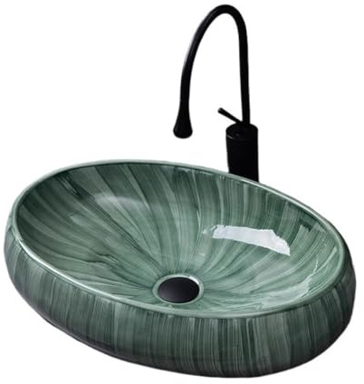 Lavelli da bagno Personalizzati Soggiorno Ceramica Sopra Lavandino Da Lavello Esterno Singolo Lavabo Balcone Bagno Hotel Lavandino Lavello Ad Incasso(A)