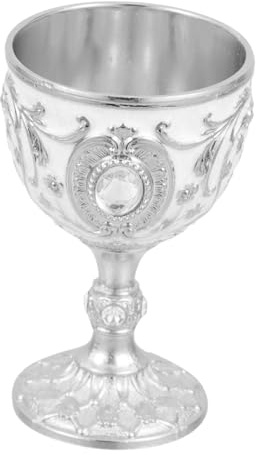 UTHCLO Cáliz de Vino Retro Multifuncional de Aleación de Zinc Copa para Licor de Diseño Vintage para Decoración y Uso Doméstico Bodas y Cenas