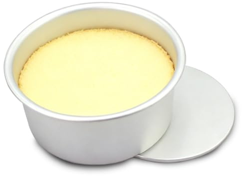 EUBSWA Rund bakform, 26,5 cm kakform, rund, bakformsset, tårtform, rund kakform i rostfritt stål med non-stick-beläggning för kakor, brownies, tårtor, lasagned
