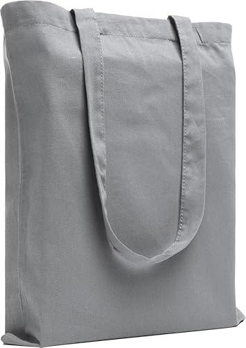 LEATEX Stoffbeutel 38×42 cm – Baumwolltasche 145 g/m², unbedruckt mit langen Henkeln (70 cm) – Einkaufstasche & Jutebeutel-Alternative – zum Bemalen & Bedrucken - Farbigen