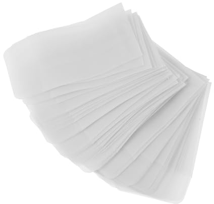 Sosoport Pochettes Transparentes Mini 55 X 95 CM en Papier Sulfurisé Lot de 50 Enveloppes Étiquettes pour Bijoux Photos Cartes et Petits Objets Emballage Résistant et Pratique pour
