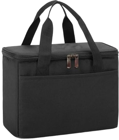Drink Carrier for Delivery - 3-Cups Insulated Beverages Tote | Thermal Bag with Adjustable Dividers and Padded Handle for Commute Travel Coffee Car Office Beach Picnic Outdoor Sports Party