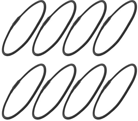 OSOLADY 8 Pezzi Anelli di Gomma per Microfono Condensatore, Elastici Antivibrazione in Gomma Nera per Montaggio Shock, Accessori per Registrazione in Studio