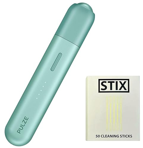 PULZE 3.0 Riscaldatore di tabacco + 50 bastoncini per la pulizia STIX Verde