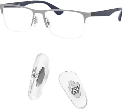 Replacement Push - in nasal pad 14mm repair Kit for ray ban rb6335 Glasses, extra lens CLOTH