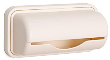 SPORTARC Conteneur de sac poubelle mural en plastique, organiseur de sac poubelle distributeur de sac poubelle multi-usage, jaune