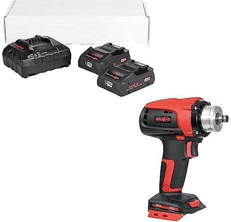MAFELL Power-Set Akku Bohrschrauber A 18 PURE (Akkuschrauber mit 18 Volt, 130 Nm maximales Drehmoment, ErgoBalanceConcept, LED Arbeitslicht, Inkl. 2x 4 Ah CAS Li-Ion Akku und Ladegerät)