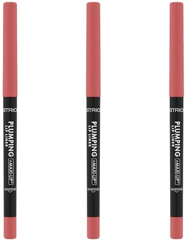Catrice Plumping Lip Liner, nr 200, rosa, fuktgivande, långvarig, mattande, färgintensiv, matt, vegansk, vattentät, oljefri, utan alkohol, 3-pack (3 x 0,35 g)