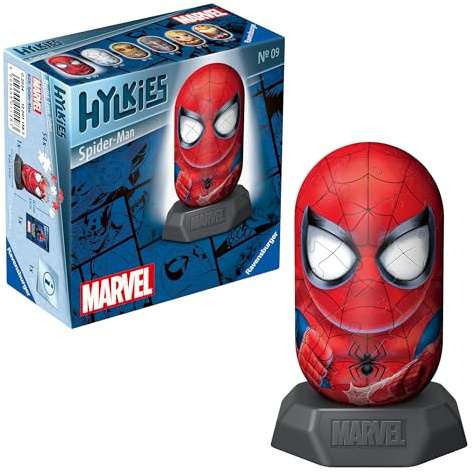 Ravensburger - Puzzle 3D, Hylkies Spiderman, Marvel, Puzzle per Adulti e Bambini 12+ Anni, Idea Regalo, Modellismo, 54 Pezzi