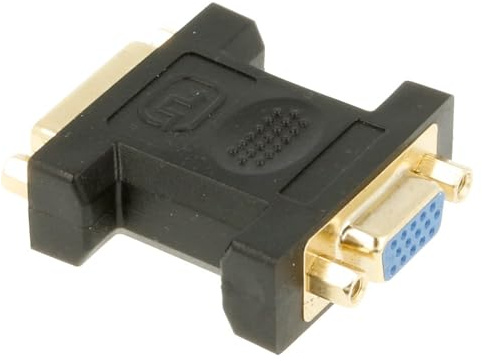 REY Adapter DVI-I (24+5) weiblich auf VGA weiblich, Verlängerung