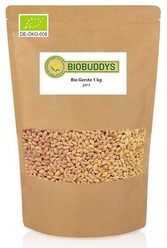 Bio Gerste 1 kg | Vollwertiges Getreide für Ihre Küche - Vollkorn, Ideal für Suppen, Eintöpfe & Salate