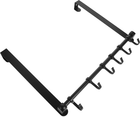 Parliky Türhaken Aus Aluminiumlegierung 6-fach Türgarderobe Ohne Bohren Zum Aufhängen Von Mänteln Und Taschen Platzsparender Organizer Für Schlafzimmer Und Flur