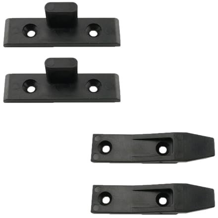 2 paia di ganci per pannelli di mobili, montaggio rapido, montaggio a pressione, clip per pannelli da cucina, armadi, armadi, letto, tavoli, pannelli mobili