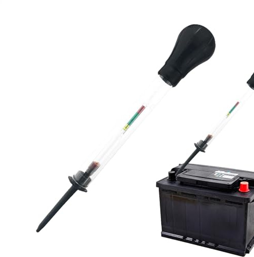 Nuyhadds Testeur d'antigel pour voiture, testeur d'antigel – Densimètre liquide de batterie de voiture, densimètre instantané pour batteries de voiture