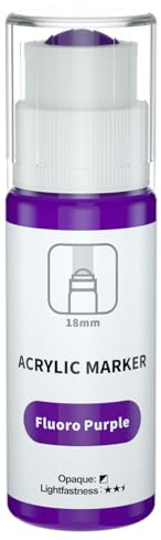 FansArriche Graffiti-Marker, 18mm Jumbo (60 ml), wasserfest Acrylmarker für Kunst, Leinwand, Metall, Papier, Stein
