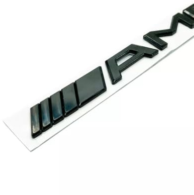 Badge AMG Style Badge Gloss Black AMG Badge Letters Emblem