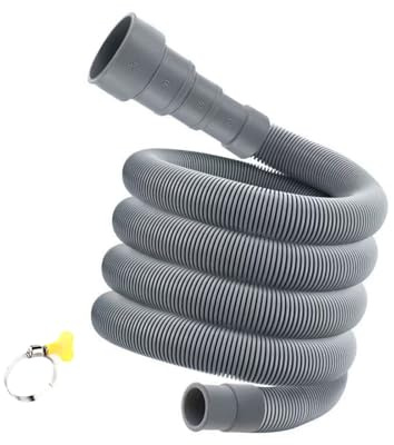 Strong Steel Rubber Washing Machine Extension Hose Flexible Extended Drainage Pipe for Automatic Machines Use Leak Proof Machine Drainage Hose