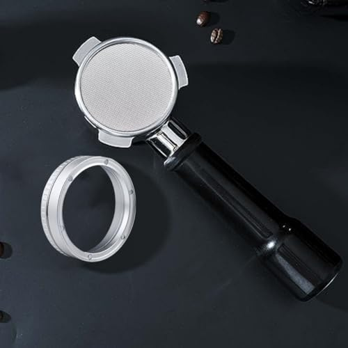 Filteilect Entonnoir magnétique de dosage pour expresso de 54 mm et tamis de 53,5 mm en acier inoxydable 316 pour porte-filtre de 54 mm – Accessoires professionnels pour café pour baristas (argent)