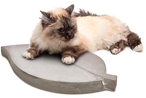 matches21 - XXL Trittsteine große Blätter Blatt-Form 2 Paar (4 STK.) Tritt-Steine Beton Garten 35x18 cm dekorative Tretsteine