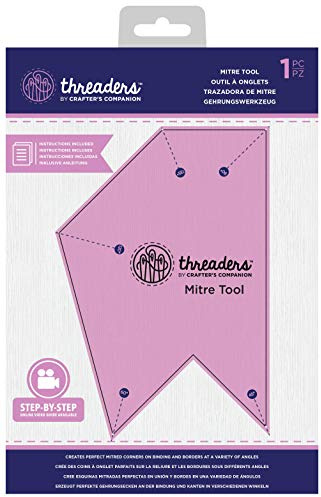 Threaders Mitre verktyg för quiltning och sömnadsprojekt, lila, en storlek