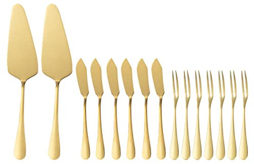 Kichvoe 1ensemble Set De Spatules Inoxydable Pour Gâteau Fourchettes à Fruits Et Couteaux à Beurre Ustensiles Élégants Pour Mariages Et Fêtes