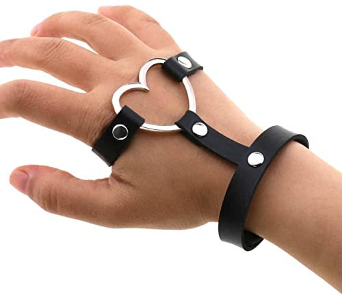 Bysonglezai Armbänder Damen Armband Frauen Geschenk Mädchen Cosplay Männer Schwarz Leder Nietenarmband Punk Armband Goth Manschette Armband Gothic Niet Schnalle Armbänder Für Frauen Gopunk-2