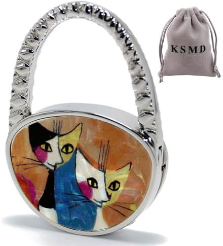 KSMD Tragbarer Handtaschenaufhänger – faltbare Tischhaken für Bars, Schreibtisch und Handtaschen