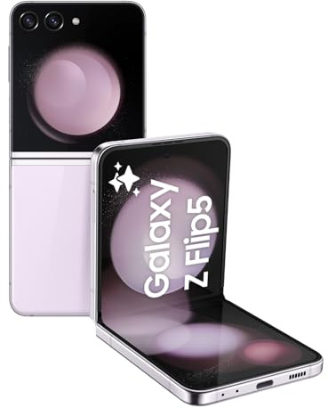 Samsung Galaxy Z Flip5 Faltbares AI-Android-Smartphone ohne Vertrag, Handy, 512 GB, Ausdauernde Akku-Laufzeit, Klappbares Design, Lavendel, Inkl. 36 Monate Herstellergarantie [Exklusiv bei Amazon]