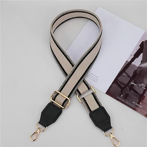 Breite 3,8 cm Taschengurt Verstellbarer, Schultergurt, Schulterriemen zum Wechseln, Umhängegurt, Taschenriemen, Taschenhenkel, Tragegurt, Ersatz Gurt, Taschen Gurtband, für Handtaschen (Beige)