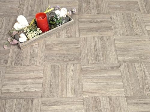 PVC Bodenbelag Vinylboden in Stäbchenparkett, Zuschnitt (2m breit / 25m lang)