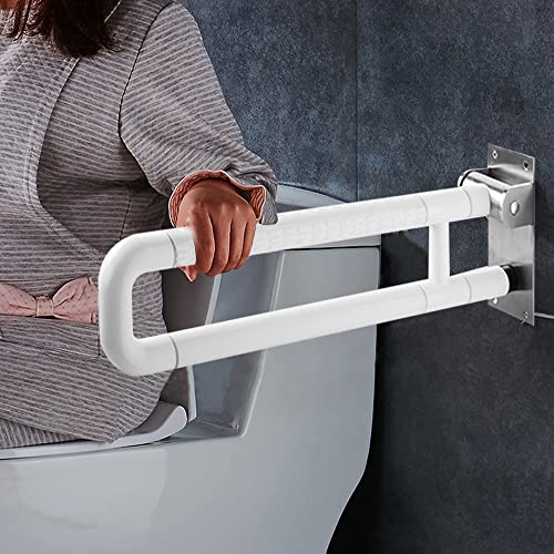 Klappbarer Toiletten Stützklappgriff Klappgriff Aufstehhilfe Stützgriff Haltegriff Stützgriff Wandmontage WC Aufstehbügel Klappgriff Edelstahl 150kg