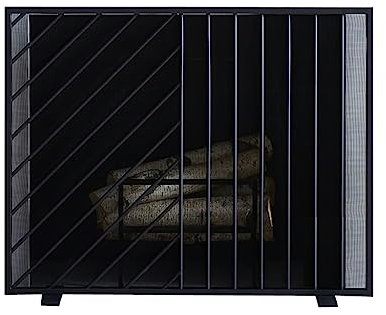VejiA Fire Place Screens Fireplace Screens Metal Trim Fire Screens Living Room Vintage Decor Large Fireplace Screens Spark Guards Fireplace Gate Screen