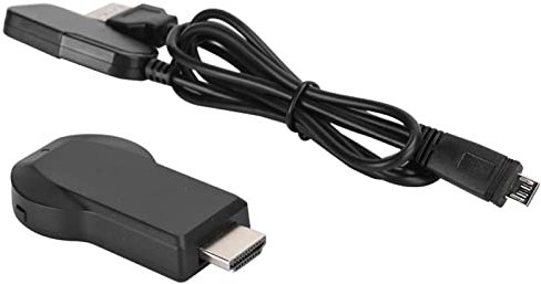 Kimiss Adaptateur de Dongle d'affichage sans Fil avec Prise en Charge WiFi pour Miracast et DLNA, TV à Diffusion Rapide, Diffusion d'écran - Idéal pour Stick