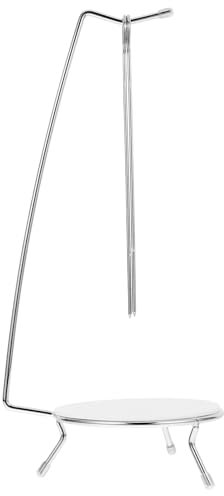 ABOOFAN -Aufhänger Spießständer Bräterständer Vertikaler Spießhalter Aus Edelstahl Mit 2 Spießen Grill-Hängeständer Für Döner-Kebabs Auf Dem Räucherofen