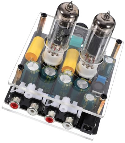Hoement Preamplificatore Valvolare Phono 6k4/6a2 Per Giradischi Diy Audio Alta Fedeltà Stereo Kit Compatto Dc12-16v Per Home Theater e Sistemi Audio Domestici