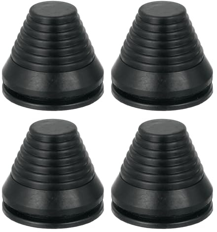 QUARKZMAN 4 Stück Kabeldurchführung Turmförmige 40mm 1,57 Zoll Bohrloch, Gummistopfen Gummitüllen Gummidichtungen Set für Maschinen, Elektrogeräte, Kabel, Draht, Stecker