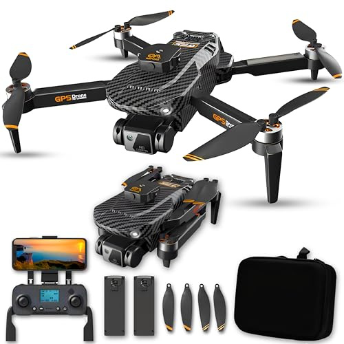 SGM 102 GPS Drone with 8K HD Dual Camera | Brushless Quadcopter with 360° Obstacle Avoidance, Height Hold, One-Key Takeoff & Foldable Design | Perfect for Aerial Photography