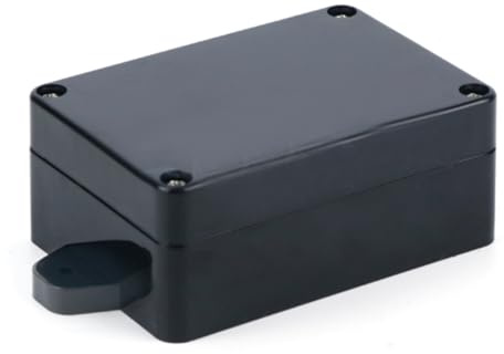 MACHSWON Vattentät kopplingsdosa IP65 ABS 83 mm x 58 mm x 33 mm liten dammtät plastkopplingsdosa kabelanslutningsbox skyddshölje 5-107 svart