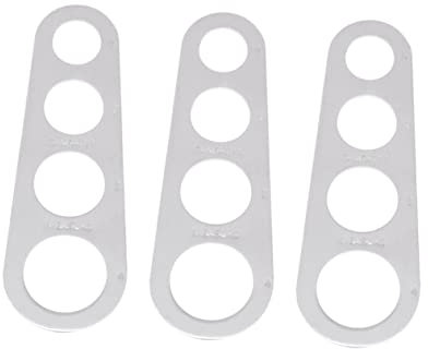 Cabilock 3piezas Medidor De Espaguetis Inoxidable Orificios Herramienta Para Masa Utensilio De Cocina