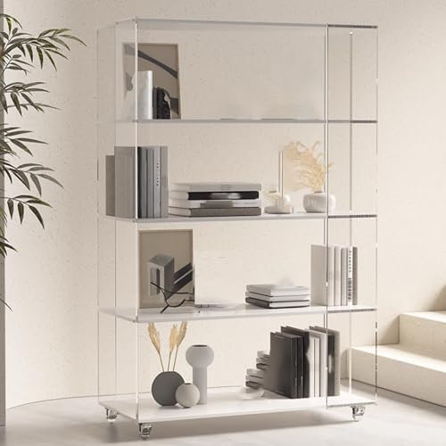Spielzeugvitrine mit G Türen für Esszimmer Ecke Curio Schrank für Sammlerstücke und Bücher Wohnzimmer Bücherregal Vitrine