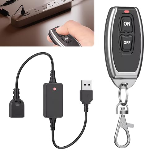 WIYETY USB Fernbedienung: USB Schalter, Fernbedienung Schalter, 5V Nachtlicht Ventilator LED-Lichtleiste Drahtloser Fernbedienungsschalter mit Fernbedienung Passend für LED-Lichtleiste, Nachtlicht