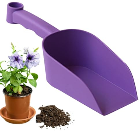 Petite pelle de jardin - Outil à main haute performance pour planter, creuser, transplanter - Pelle de jardin en métal épais pour jardin, parterres de fleurs, pots, accessoires de sol