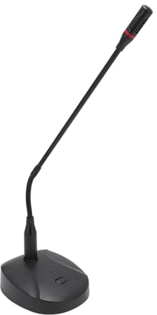Ouitble Kondensatormikrofon XLR Schwanenhals Mikrofon Kabelgebundenes Tischmikrofon mit Abnehmbare Mikrofonbasis für Konferenz Meeting Vortrag