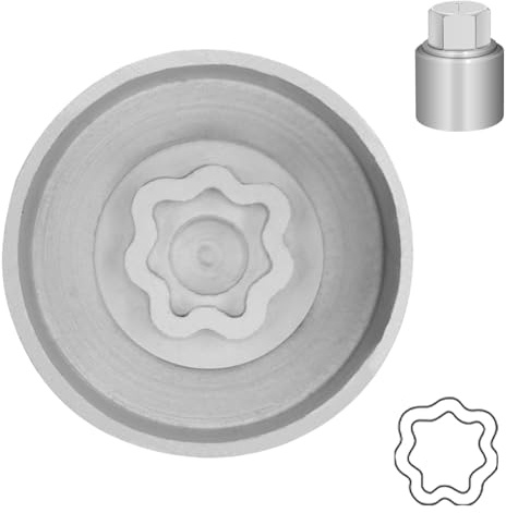 JEUCLEL Type T Wheel Locking Nut Key Compatible with Land Rover Range Rover Evoque Freelander Velar, Wheel Lock Lug nut Adapter, Car Anti Theft Screw Nut Removal Key Socket, Remover Repair Tool
